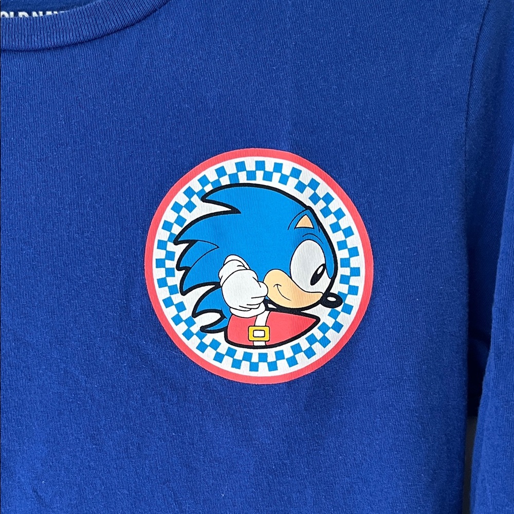 Old Navy Royal Blue Kids Long Sleeve Tee with Character Patch - Picture 2 of 9
